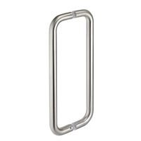 0182232 - Pair of Cubicle Door Pull Handles - Satin Stainless Steel (400mm)