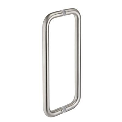 0182232 - Pair of Cubicle Door Pull Handles - Satin Stainless Steel (400mm)