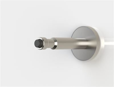 CH90T - MFC / HPL / CC Cubicle Coat Hook - Stainless Steel (90mm)