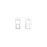 0302501 - Lockable Toilet Seat Sanitiser Unit Dimensions