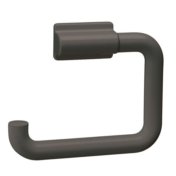 0300303 - Plastic Single Toilet Roll Holder in Dark Grey