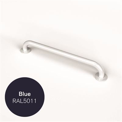 600MM STRAIGHT POWDER COATED STAINLESS STEEL GRAB RAIL - BLUE